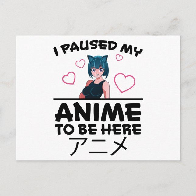 Carte Postale Fille Otaku Anime Manga Cosplay Ramen Cadeau Japon (Devant)