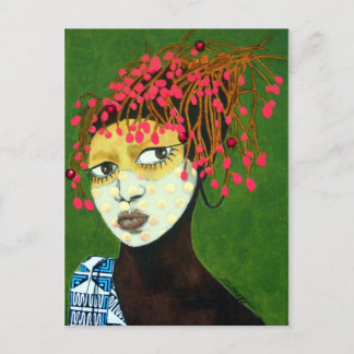 Carte Postale Fille tribale africaine—portrait original