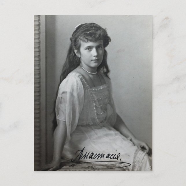 Carte Postale Fille tsar - ANASTASIA Romanov Russie #123 (Devant)