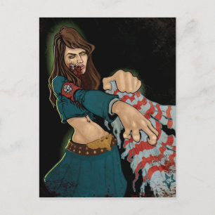 Carte Postale fille zombie