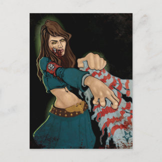 Carte Postale fille zombie
