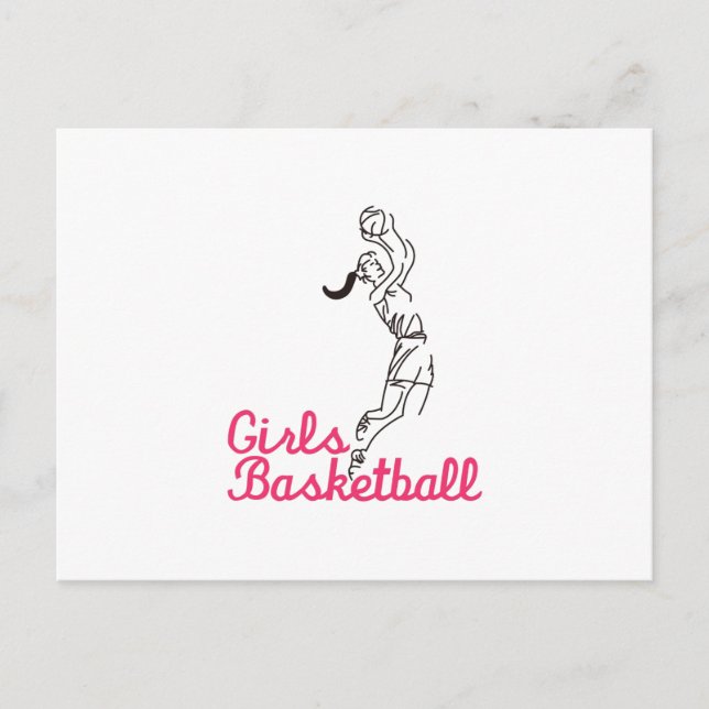 Carte Postale Filles Basketball (Devant)