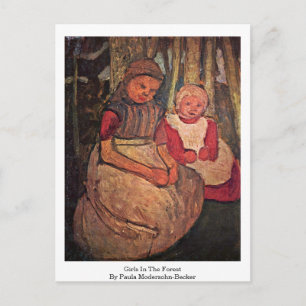 Carte Postale Filles Dans La Forêt Par Paula Modersohn-Becker