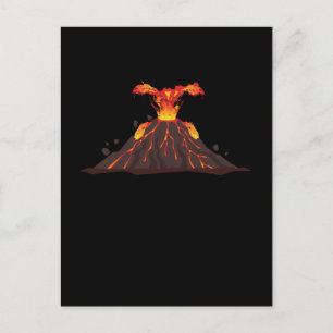 Carte Postale Filles de lave de volcan Garçons Volcan