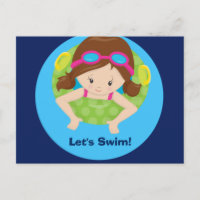 Filles de Nageons Anniversaire Fête de Piscine Bru