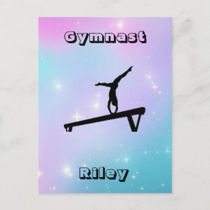 Carte Postale Filles Gymnaste Gymnastique Balayage