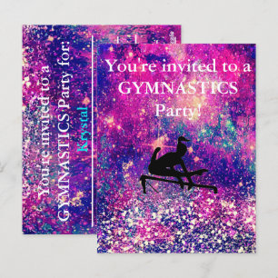 Carte Postale Filles Gymnastique Anniversaire Fête Personnalisé