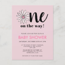 Filles modernes Baby shower Daisy Floral