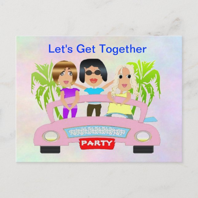 Carte postale Filles Night Out (Devant)