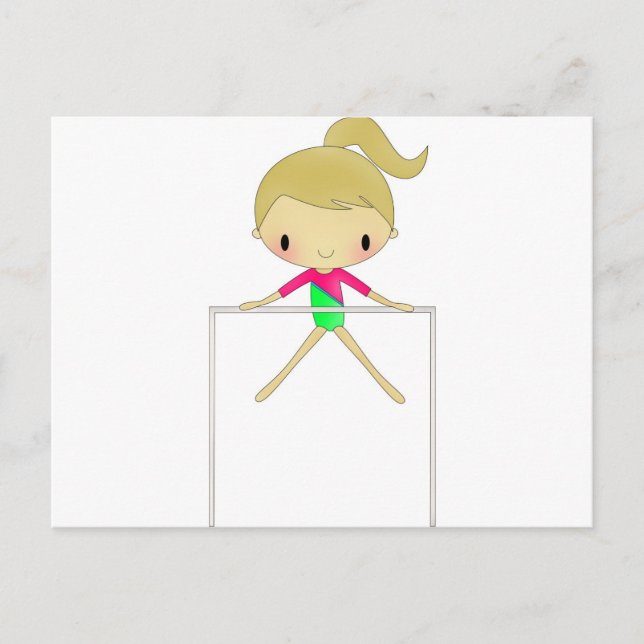 Carte Postale Filles personnalisées Vêtements et accessoires gym (Devant)