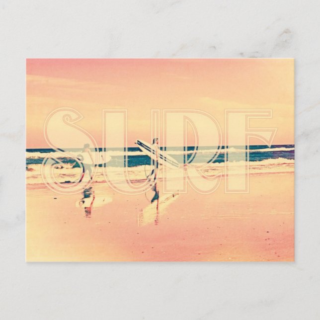 Carte Postale Filles surfs (Devant)