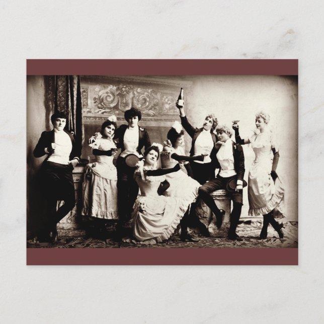 Carte Postale Filles vintages (Devant)