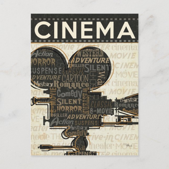 Carte Postale Film Caméra Reel (Devant)