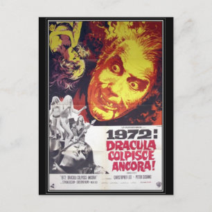 Carte Postale film d'horreur vintage -