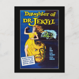 Carte Postale film d'horreur vintage -