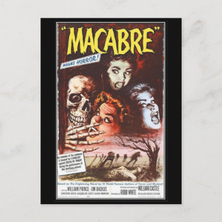 Carte Postale film d'horreur vintage -