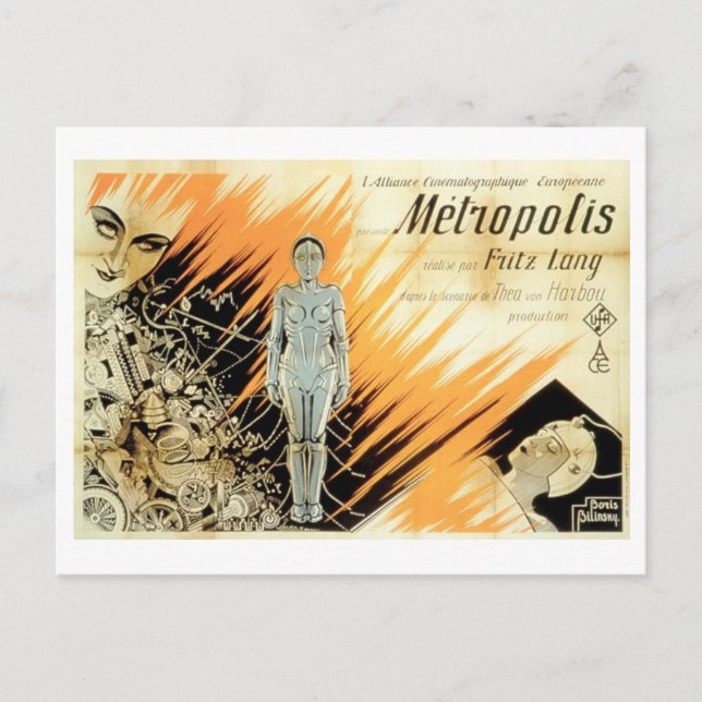 Carte Postale Film Metropolis 1927 (Devant)