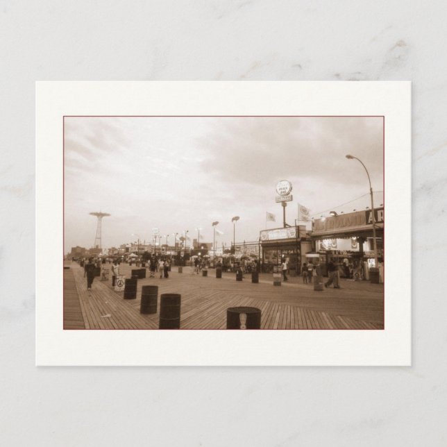 Carte postale Fin de l'après-midi Boardwalk (Coney (Devant)
