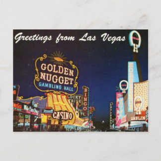 Carte Postale Fin des années 1950 Las Vegas Postcard