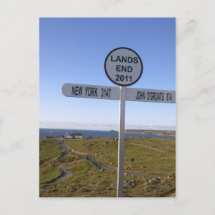 Carte Postale Fin des terres de Cornwall