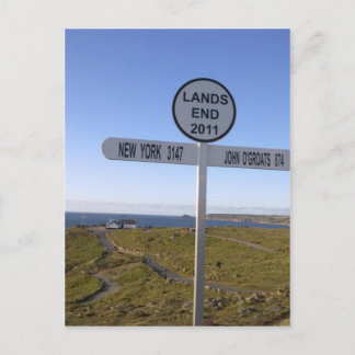 Carte Postale Fin des terres de Cornwall