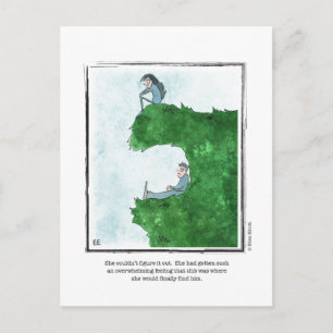 Carte Postale FIND HIM Dessin animé par Ellen Elliott