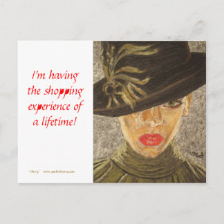 Carte Postale Fine Art Postcard - Shopping Experience