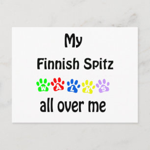 Carte Postale Finlandais Spitz Walks Design
