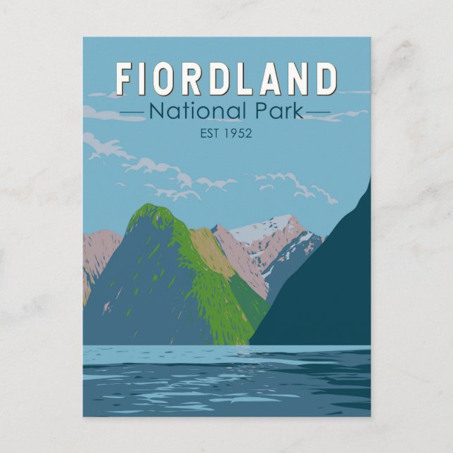 Carte Postale Fiordland National Park Nouvelle-Zélande Travel Ar (Devant)