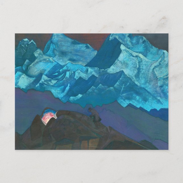 Carte Postale Fire Blossom, 1924 par Nicholas Roerich (Devant)