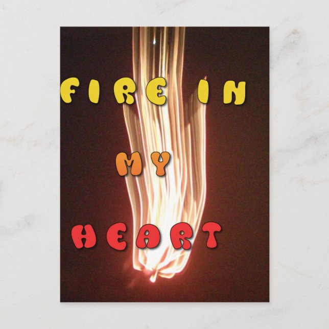 Carte Postale Fire in My Heart Art Print (Devant)