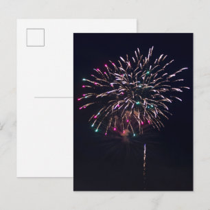 Carte Postale Fireworks at Night Sky Photography
