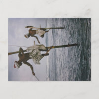 Fischer au Sri Lanka- Postkarte