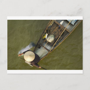 Carte Postale Fisher en Asie d'en haut