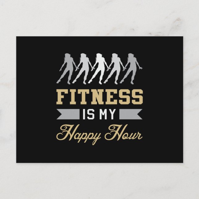 Carte Postale Fitness Gym Danse Entraînement Sport Idée cadeau (Devant)