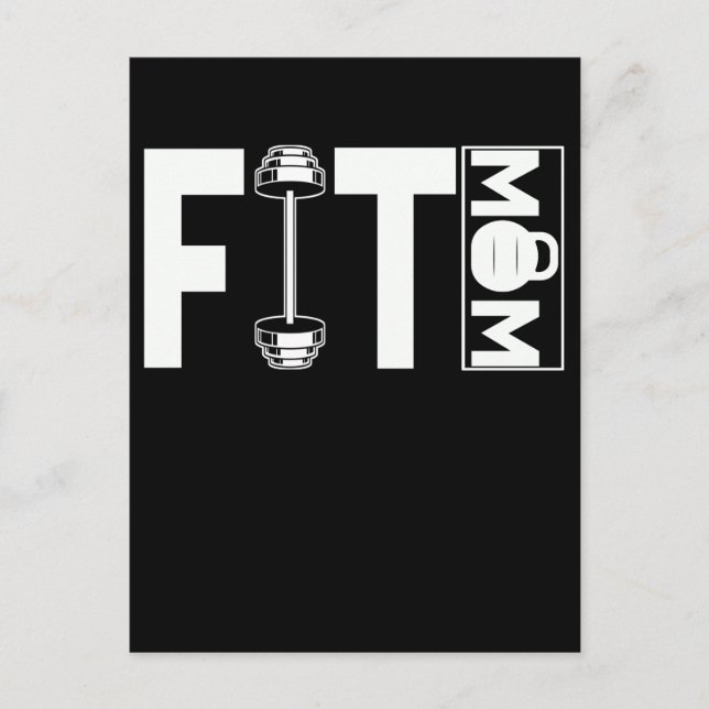 Carte Postale Fitness Mama Gym Weightlifting Maman (Devant)