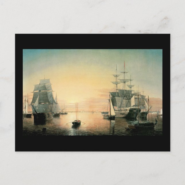 Carte Postale Fitz Hugh Lane Boston Harbour (Devant)