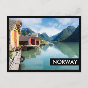 Carte Postale Fjaerpayfjord paysage de fjord en Norvège