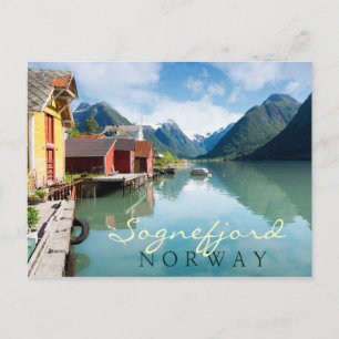 Carte Postale Fjaerpayfjord paysage de fjord en Norvège