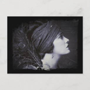 Carte Postale Flacon dans un Turban à plumes