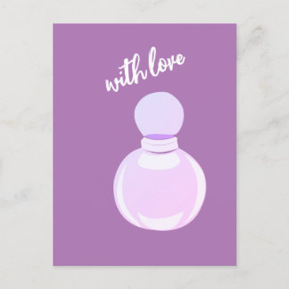 Carte Postale Flacon de parfum violet