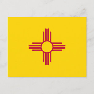 Carte Postale Flag du Nouveau-Mexique