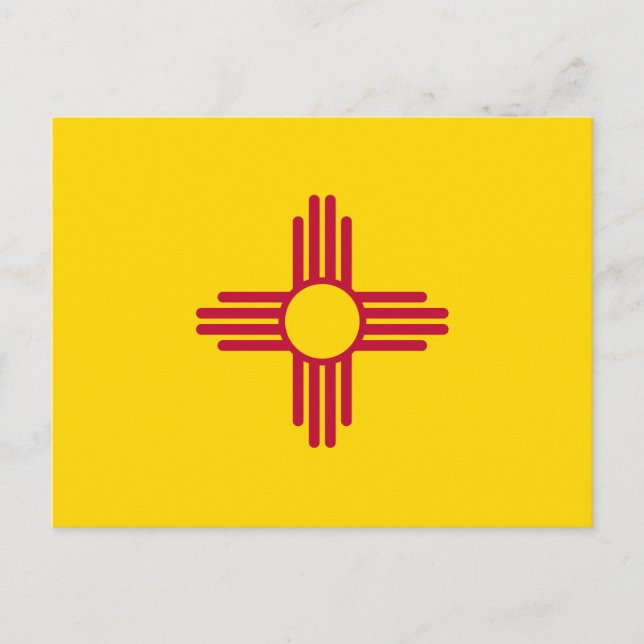 Carte Postale Flag du Nouveau-Mexique (Devant)
