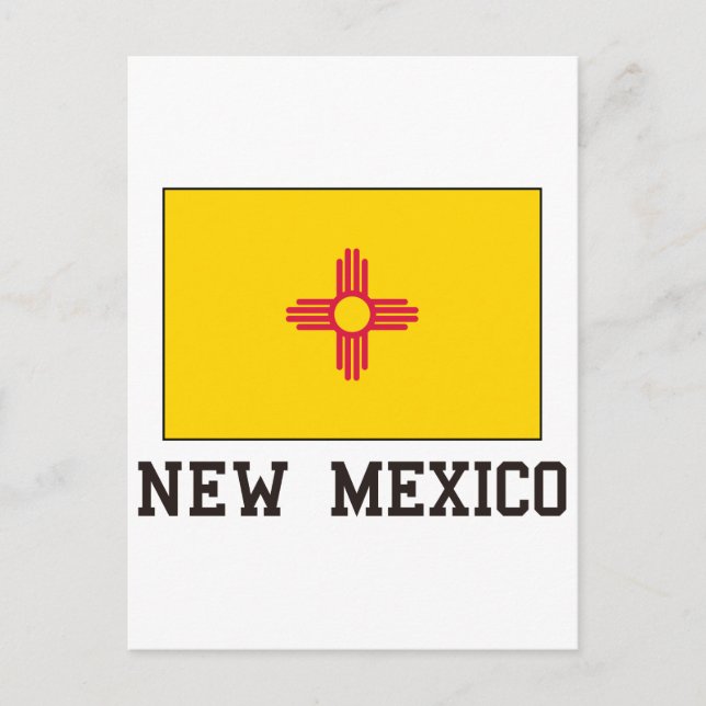 Carte Postale Flag du Nouveau-Mexique (Devant)