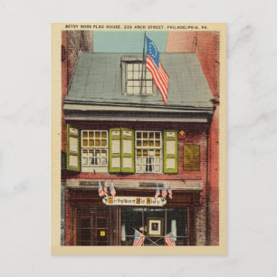 Carte Postale Flag House, Arch Street, Philadelphie, P.A.