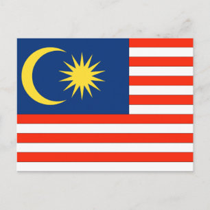 Carte Postale Flag malaisien