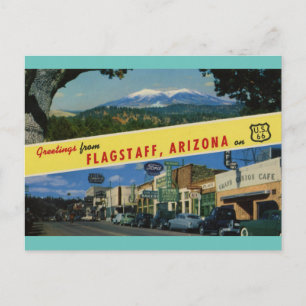 CARTE POSTALE FLAGSTAFF ARIZONA ON U.S. HWY. 66 POSTCARD