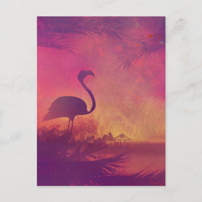 Carte Postale flamant (Devant)