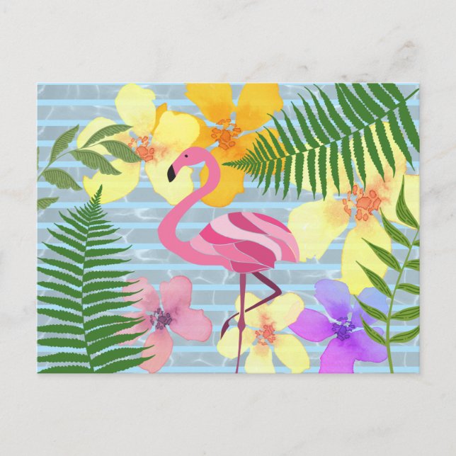 Carte Postale Flamant (Devant)