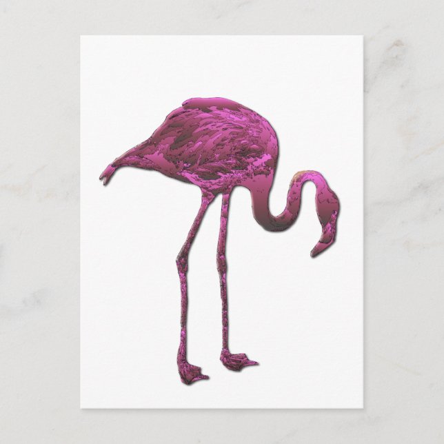 Carte Postale flamant (Devant)